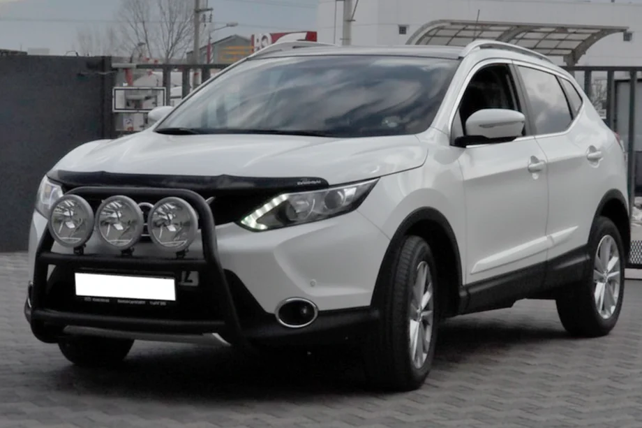 Nissan Qashqai 2014–2021 Bullbar WT018 Black (nerūsējošais tērauds) Image