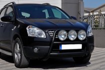 Nissan Qashqai 2007–2010 Kengurubārs WT018 Black (nerūsējošais tērauds) foto 2