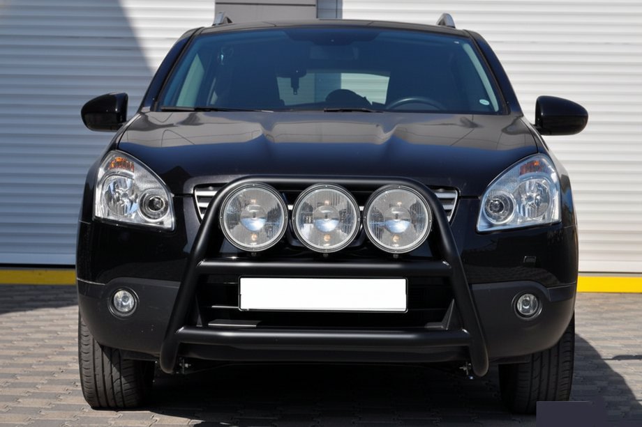 Nissan Qashqai 2007–2010 Kengurubārs WT018 Black (nerūsējošais tērauds) Image