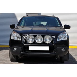 Kengurubārs WT018 Black (nerūsējošais tērauds) Nissan Qashqai 2010–2014 foto 1