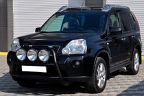 Nissan X-trail T31 2007–2014 Priekšējais aizsargstienis WT018 Black (nerūsējošais tērauds) foto 2