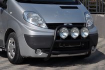 Renault Trafic 2001–2015 Kengurubārs WT018 Black (nerūsējošais tērauds) foto 4