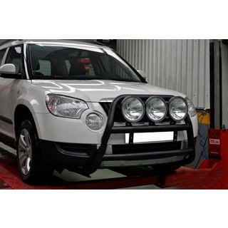 Kengurubārs WT018 Black (nerūsējošais tērauds) Skoda Yeti 2009–2017 foto 2