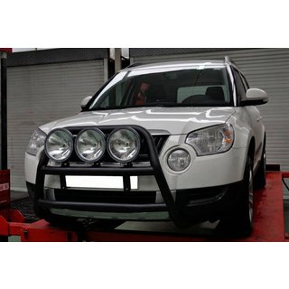 Kengurubārs WT018 Black (nerūsējošais tērauds) Skoda Yeti 2009–2017 foto 4