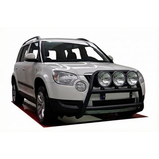 Kengurubārs WT018 Black (nerūsējošais tērauds) Skoda Yeti 2009–2017 foto 1