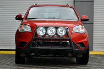 SsangYong Korando 2010–2019 Kengurubārs WT018 Black (nerūsējošais tērauds) foto 1