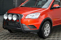 SsangYong Korando 2010–2019 Kengurubārs WT018 Black (nerūsējošais tērauds) foto 2