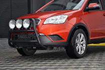 SsangYong Korando 2010–2019 Kengurubārs WT018 Black (nerūsējošais tērauds) foto 4
