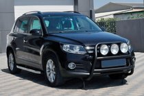 Volkswagen Tiguan 2007–2016 Bullbar WT018 Black (nerūsējošais tērauds) foto 1