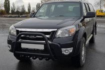 Ford Ranger 2007–2011 Kengurins QT008 Black (nerūsējošais tērauds) foto 1