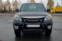 Ford Ranger 2007–2011 Kengurins QT008 Black (nerūsējošais tērauds) foto 3