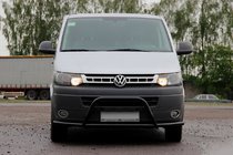 Volkswagen T5 2010–2015 Kengurubārs WT007ST Black (nerūsējošais tērauds) foto 3