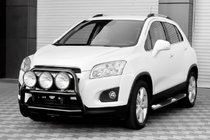 Chevrolet Trax 2012–2023 Priekšējais aizsargloks WT018 Black (nerūsējošais tērauds) foto 4