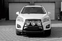 Chevrolet Trax 2012–2023 Priekšējais aizsargloks WT018 Black (nerūsējošais tērauds) foto 2