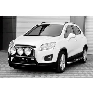Priekšējais aizsargloks WT018 Black (nerūsējošais tērauds) Chevrolet Trax 2012–2023 foto 4