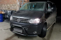 Volkswagen T5 2010–2015 Kenguru stienis WT006ST Black (nerūsējošais tērauds) foto 2