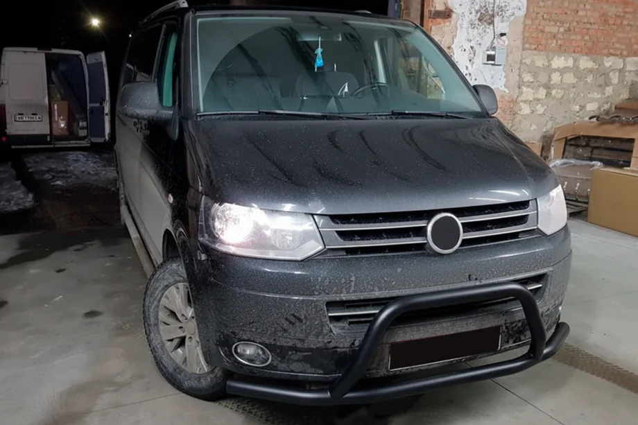 Volkswagen T5 2010–2015 Kenguru stienis WT006ST Black (nerūsējošais tērauds) Image