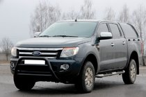 Ford Ranger 2011–2022 Priekšējais aizsargstienis WT022 Black (nerūsējošais tērauds) foto 3