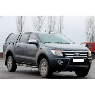 Priekšējais aizsargstienis WT022 Black (nerūsējošais tērauds) Ford Ranger 2011–2022 foto 2