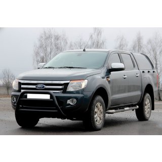 Priekšējais aizsargstienis WT022 Black (nerūsējošais tērauds) Ford Ranger 2011–2022 foto 3