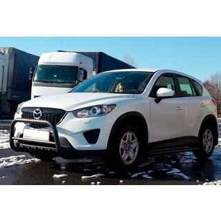 Priekšējais aizsargstienis WT021 Black (nerūsējošais tērauds) Mazda CX-5 2012–2017 foto 2