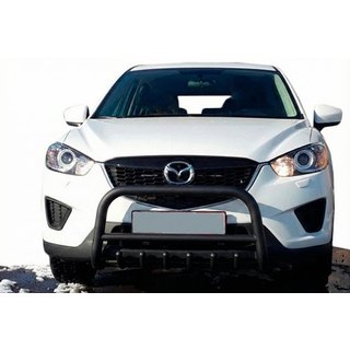 Priekšējais aizsargstienis WT021 Black (nerūsējošais tērauds) Mazda CX-5 2012–2017 foto 3