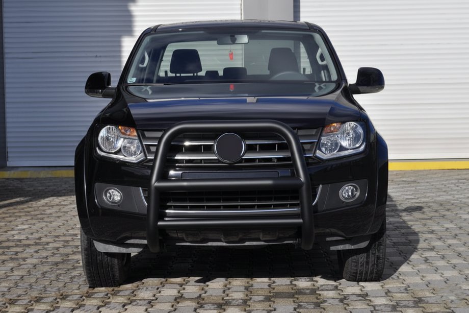 Volkswagen Amarok 2010–2022 Kenguru stienis VL001 Black (nerūsējošais tērauds) Foto 1