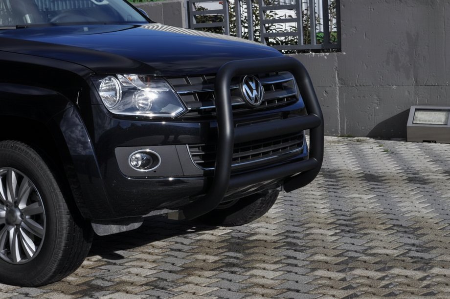 Volkswagen Amarok 2010–2022 Kenguru stienis VL001 Black (nerūsējošais tērauds) Foto 4