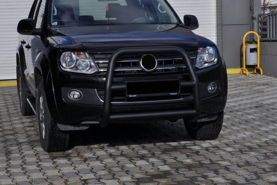 Volkswagen Amarok 2010–2022 Kenguru stienis VL001 Black (nerūsējošais tērauds) Foto 3