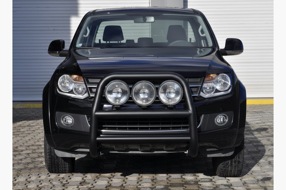 Volkswagen Amarok 2010–2022 Kenguru stienis VL001 Black (nerūsējošais tērauds) Foto 2