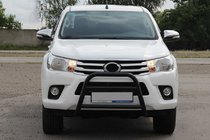 Toyota Hilux 2015– Priekšējais kengurins WT023 Black (nerūsējošais tērauds) foto 1