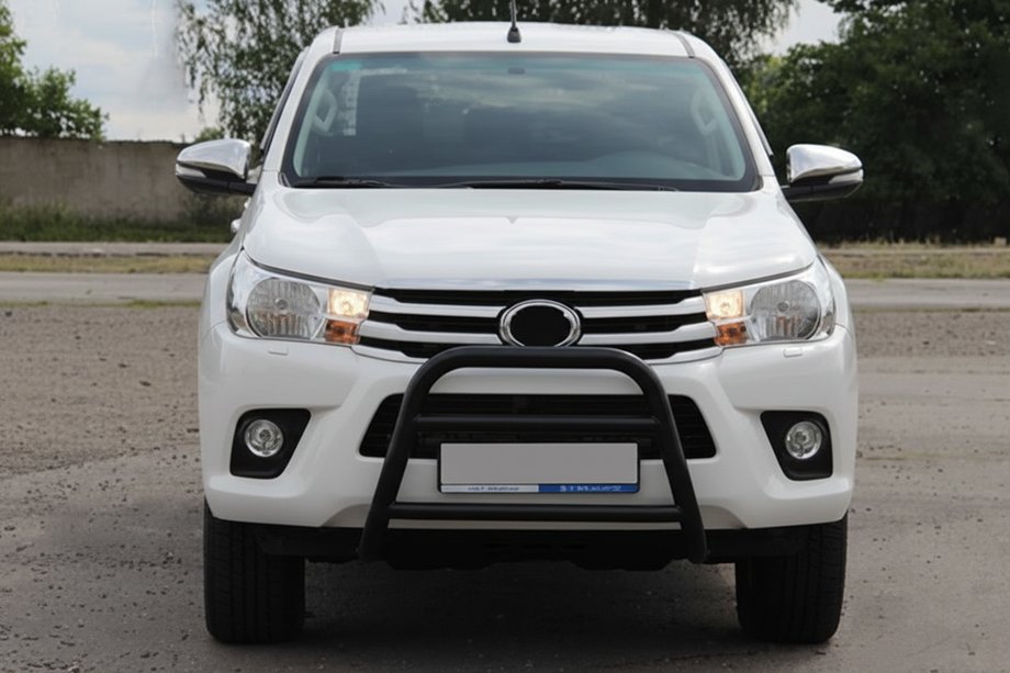 Toyota Hilux 2015– Priekšējais kengurins WT023 Black (nerūsējošais tērauds) Image