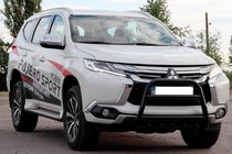Mitsubishi Pajero Sport 2015– Kengur stienis WT008 Black (nerūsējošais tērauds) foto 3