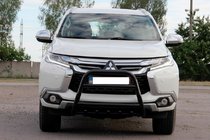 Mitsubishi Pajero Sport 2015– Kengur stienis WT008 Black (nerūsējošais tērauds) foto 4