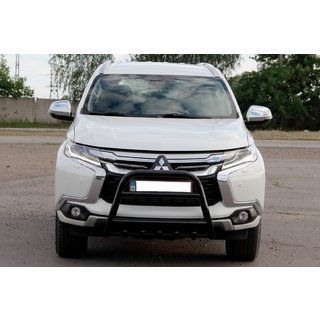 Kengur stienis WT008 Black (nerūsējošais tērauds) Mitsubishi Pajero Sport 2015– foto 1