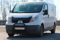 Renault Trafic 2001–2015 Kengurins QT-Spec Black (nerūsējošais tērauds) foto 3