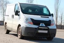 Renault Trafic 2001–2015 Kengurins QT-Spec Black (nerūsējošais tērauds) foto 2