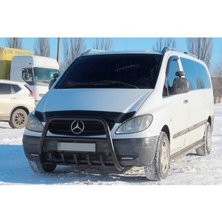 Kengurins XL-WT025 Black (nerūsējošais tērauds) Mercedes Vito W639 2004–2014 foto 3