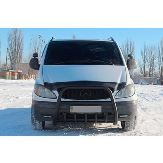 Kengurins XL-WT025 Black (nerūsējošais tērauds) Mercedes Vito W639 2004–2014 foto 2