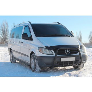 Kengurins XL-WT025 Black (nerūsējošais tērauds) Mercedes Vito W639 2004–2014 foto 1
