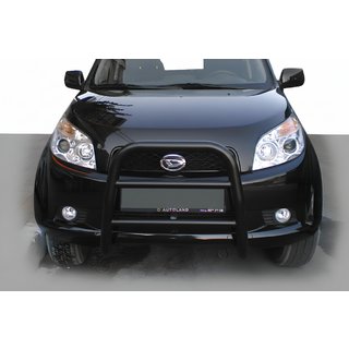 QT005 Black priekšējais aizsargloks (nerūsējošais tērauds) Daihatsu Terios 2006–2017