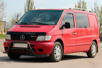 Mercedes Vito W638 1996–2003 Kengurjatņiks ar sānu stieņiem WT002 Plus Black (nerūsējošais tērauds) foto 3