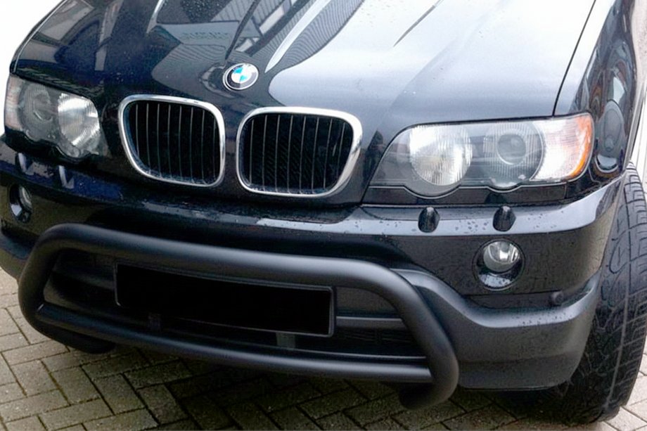 BMW X5 E53 1999–2006 Kengurubārs WT015 Black (nerūsējošais tērauds) Image