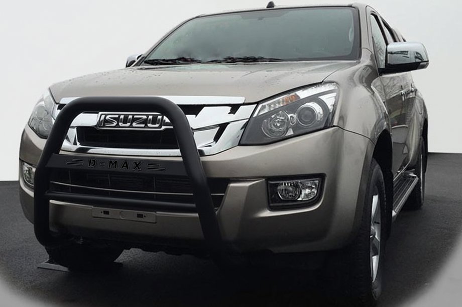Isuzu D-Max 2011–2019 Priekšējais aizsargstienis QT008 Black (nerūsējošais tērauds) Image