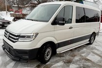 Volkswagen Crafter 2016– Priekšējais aizsargstienis ST085 Black (nerūsējošais tērauds) foto 1