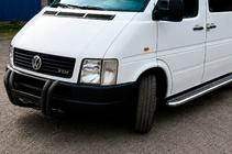 Volkswagen LT 1995–2006 Priekšējais aizsargstienis Kelebek WT011 Black (nerūsējošais tērauds) foto 3