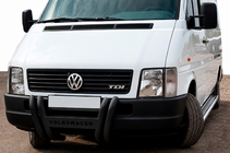 Volkswagen LT 1995–2006 Priekšējais aizsargstienis Kelebek WT011 Black (nerūsējošais tērauds) foto 1