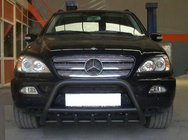 Mercedes ML W163 1997–2005 Kengurīns Black (nerūsējošais tērauds) foto 2