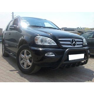 Kengurīns Black (nerūsējošais tērauds) Mercedes ML W163 1997–2005 foto 1