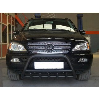 Kengurīns Black (nerūsējošais tērauds) Mercedes ML W163 1997–2005 foto 2